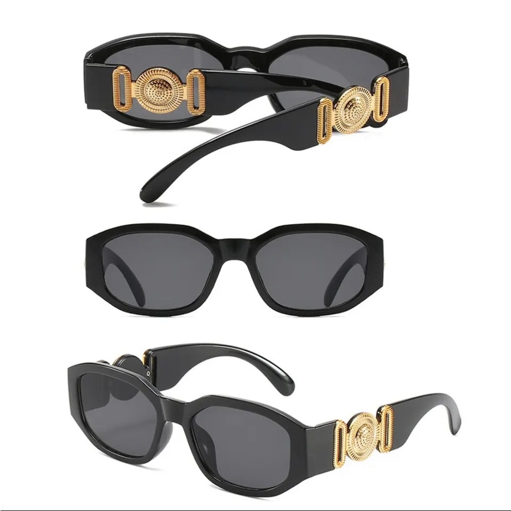 🎉Last Pair New Rectangle Frame Fashion Lux Designer Sun Glasses UV400 - Picture 2 of 16